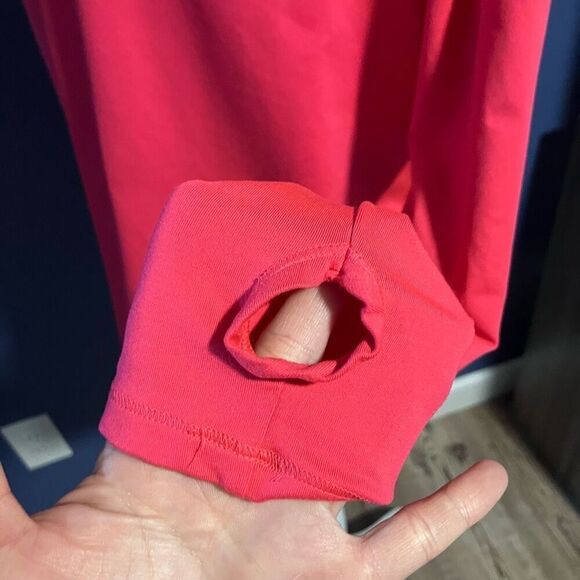 PINK Victoria’s Secret Back Mesh Long Sleeve Sport T-Shirt Pink Size Small - Picture 6 of 7